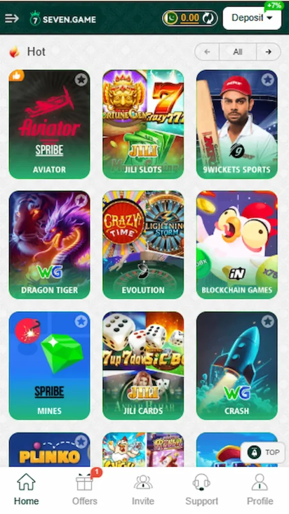 seven game app