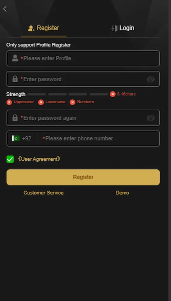 87p  game registration