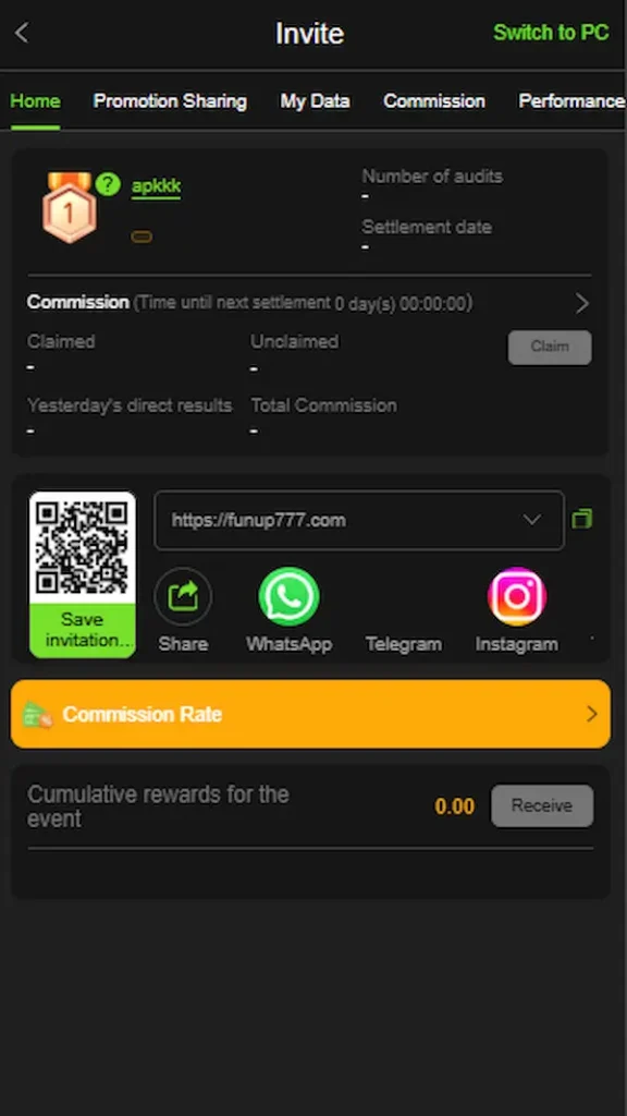 funup777 game invitation