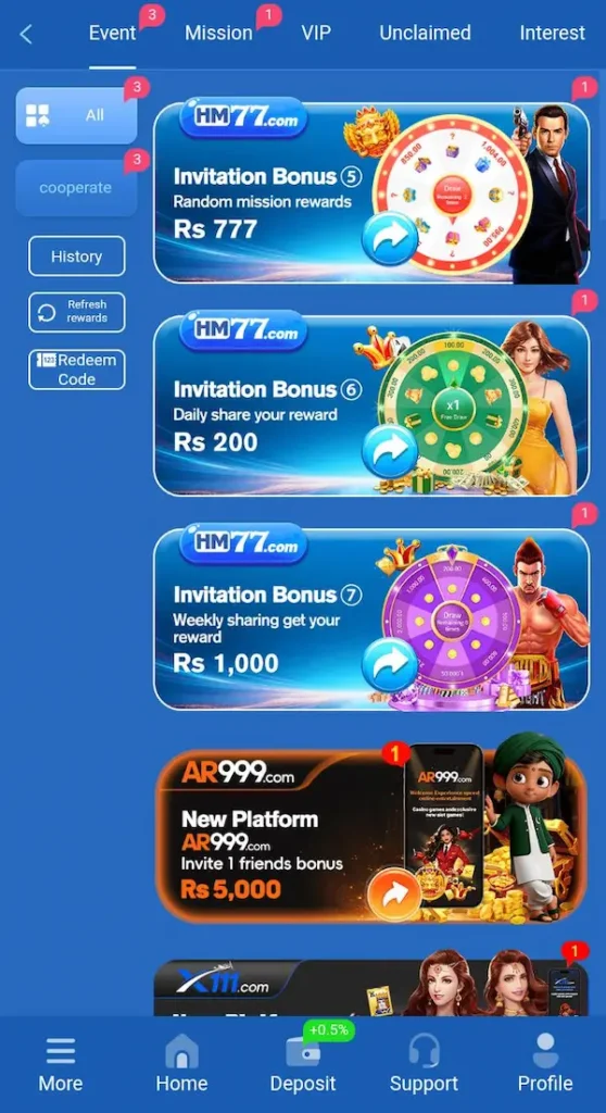 hm77 game offers