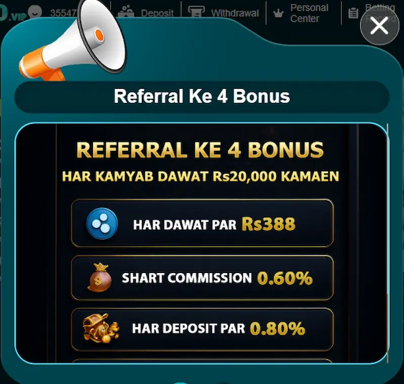 pk casino game referral bonus