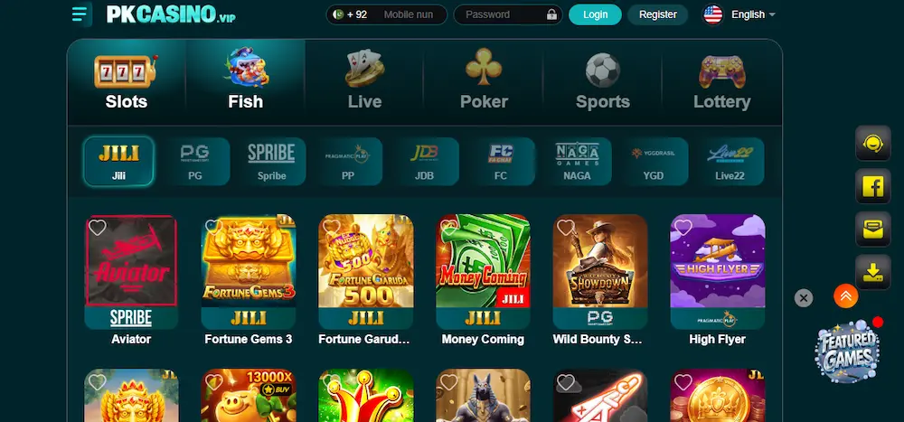pk casino game