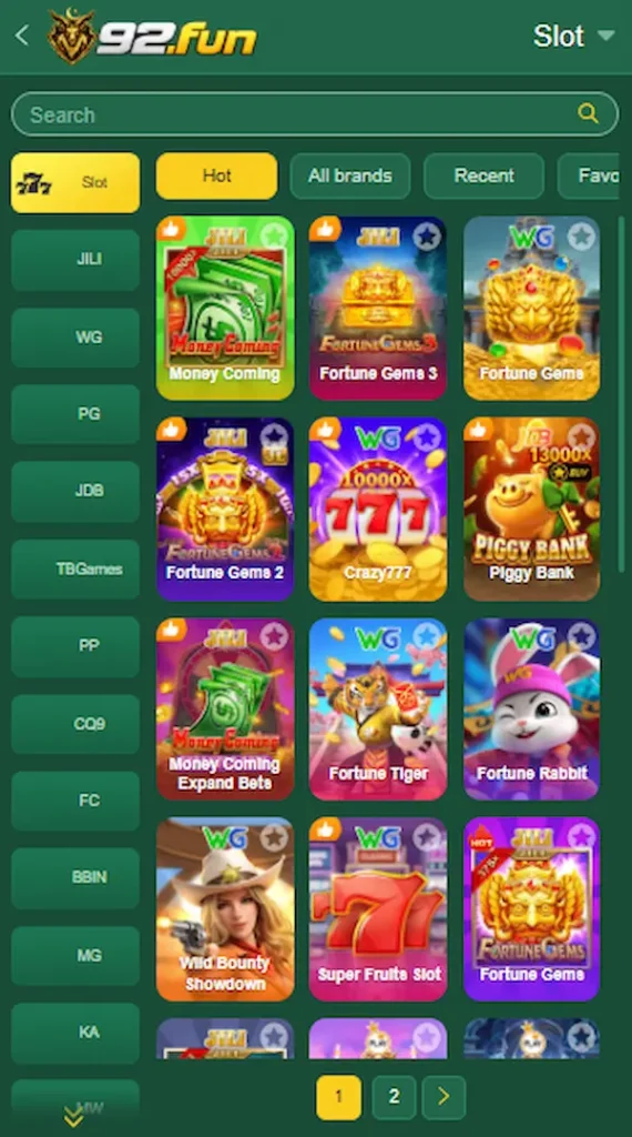 92 fun slots game