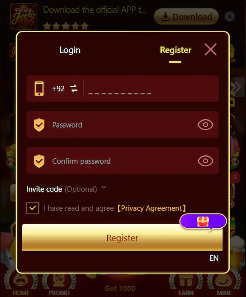 jeeto786 game registration