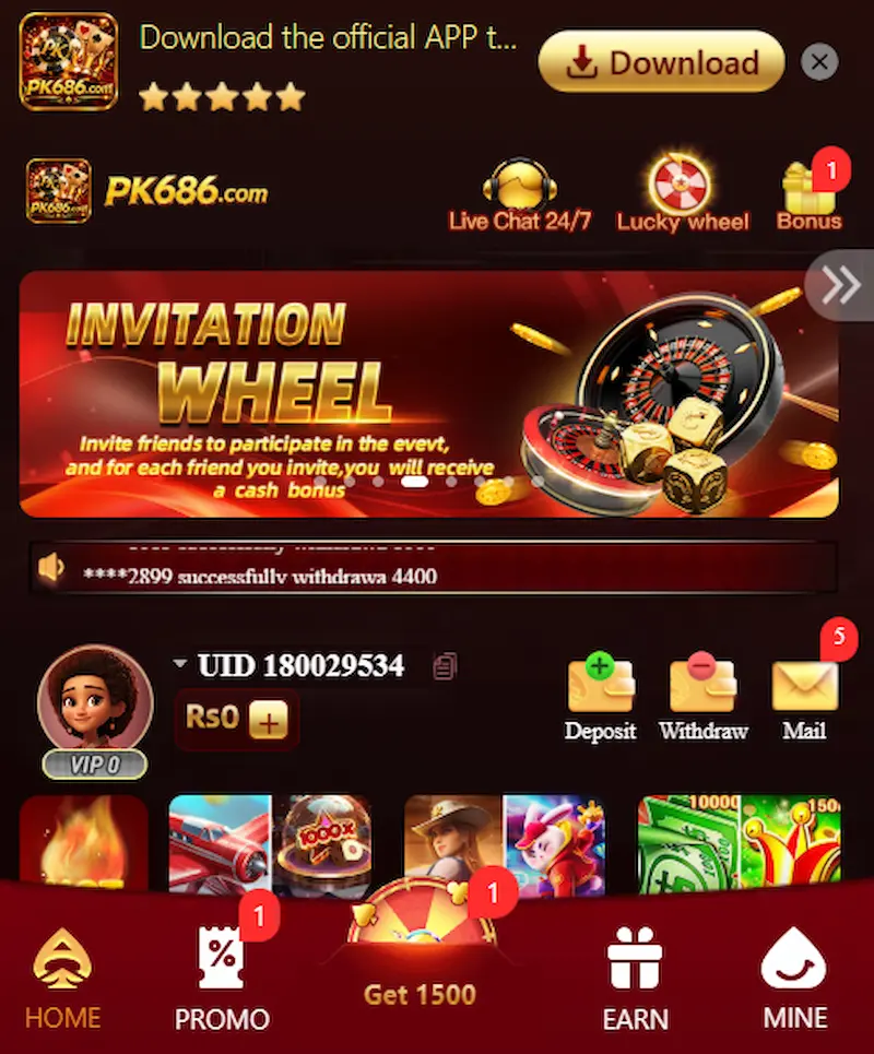 pk686 game