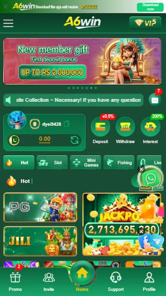 a6win game download