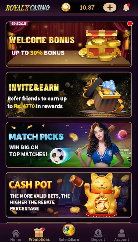 royal x casino game promo